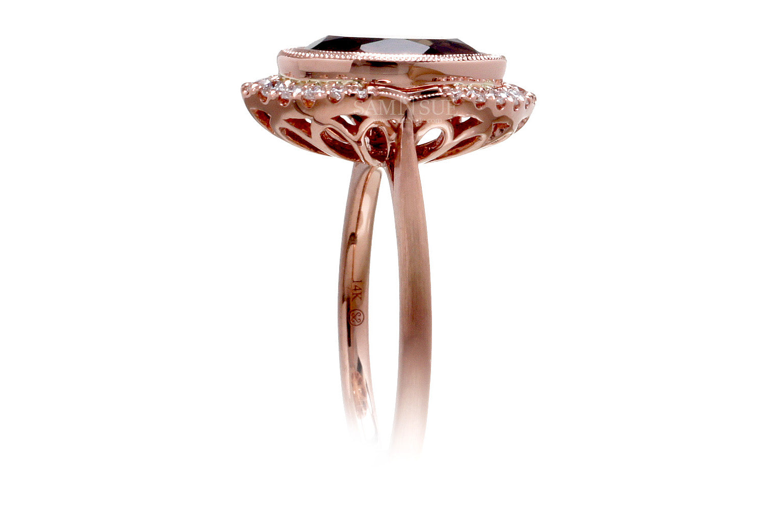 The Simone Oval Smokey Topaz (10x8)