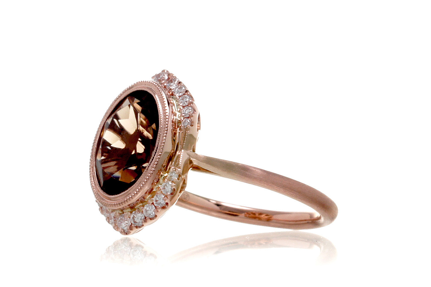 The Simone Oval Smokey Topaz (10x8)