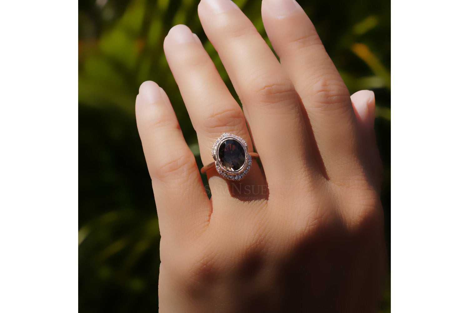 The Simone Oval Smokey Topaz (10x8)