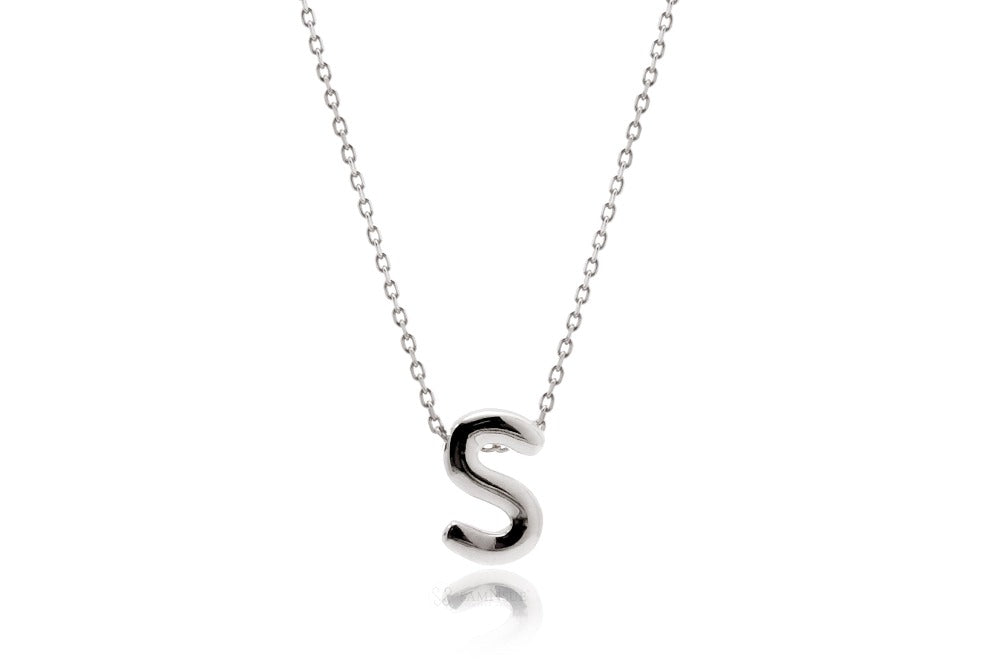 Tiny Initial Charm Pendant