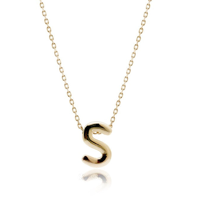 Tiny Initial Charm Pendant