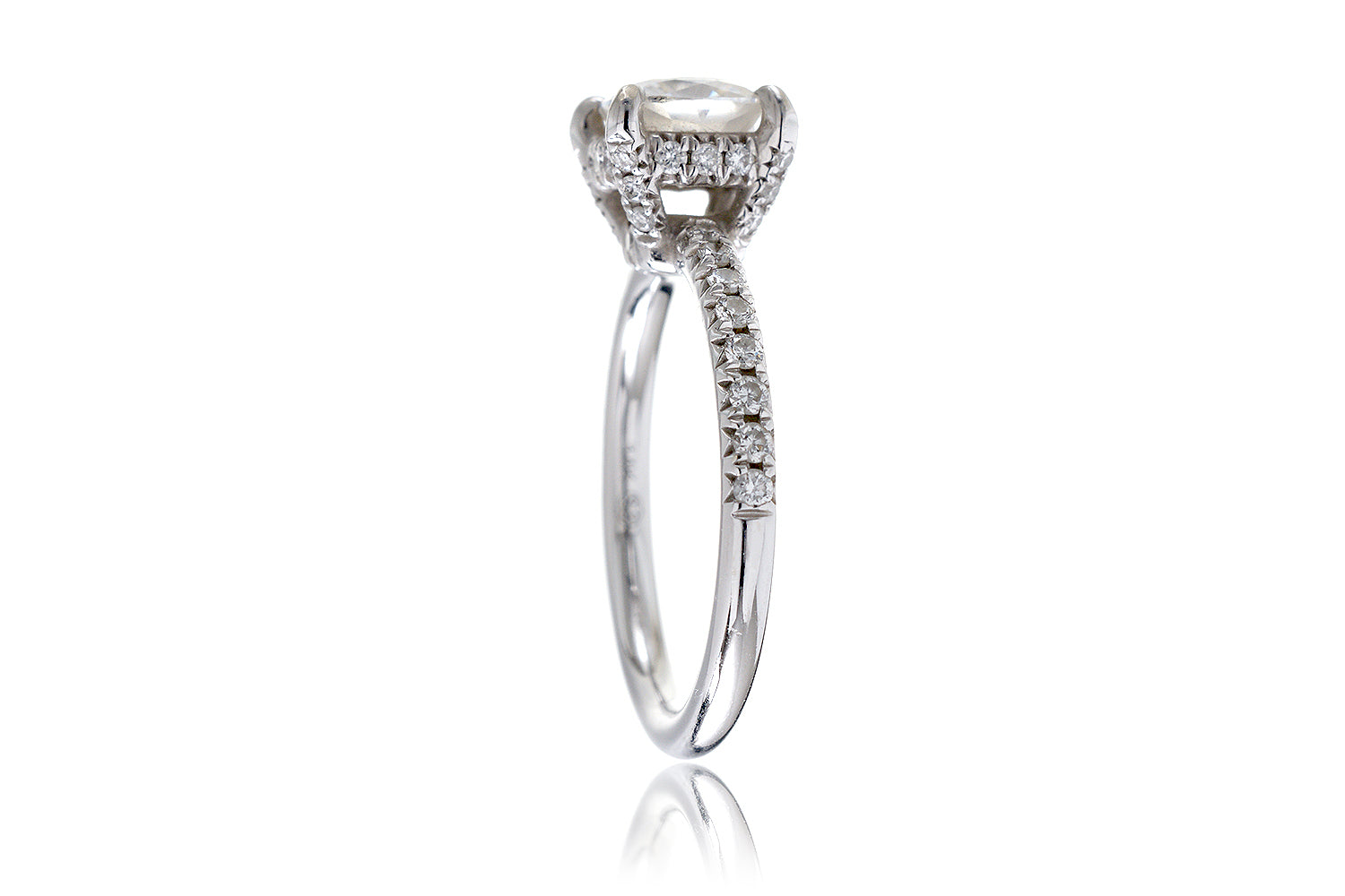 The Ava Cushion Moissanite (6x6)