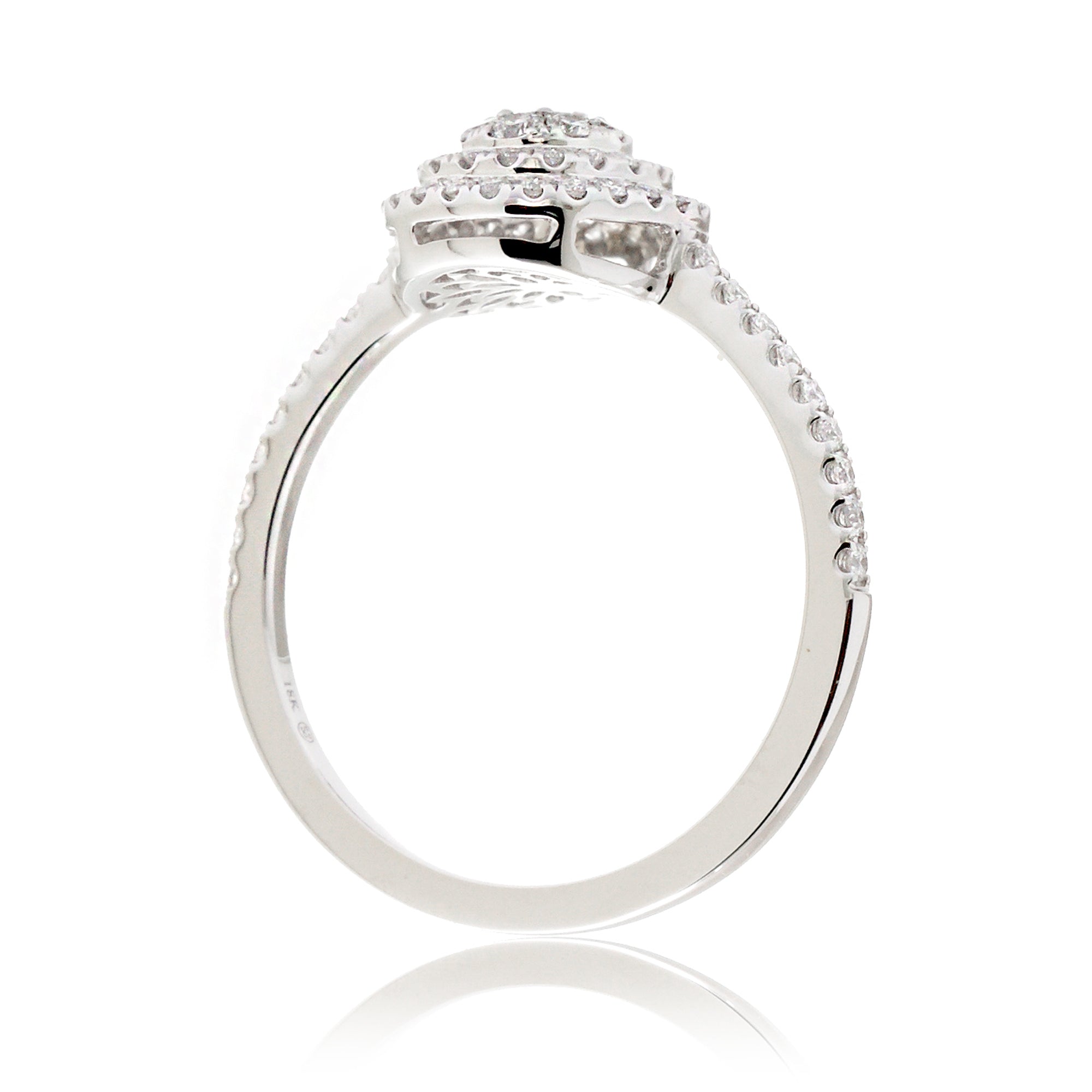The Peony Pear Diamond Ring