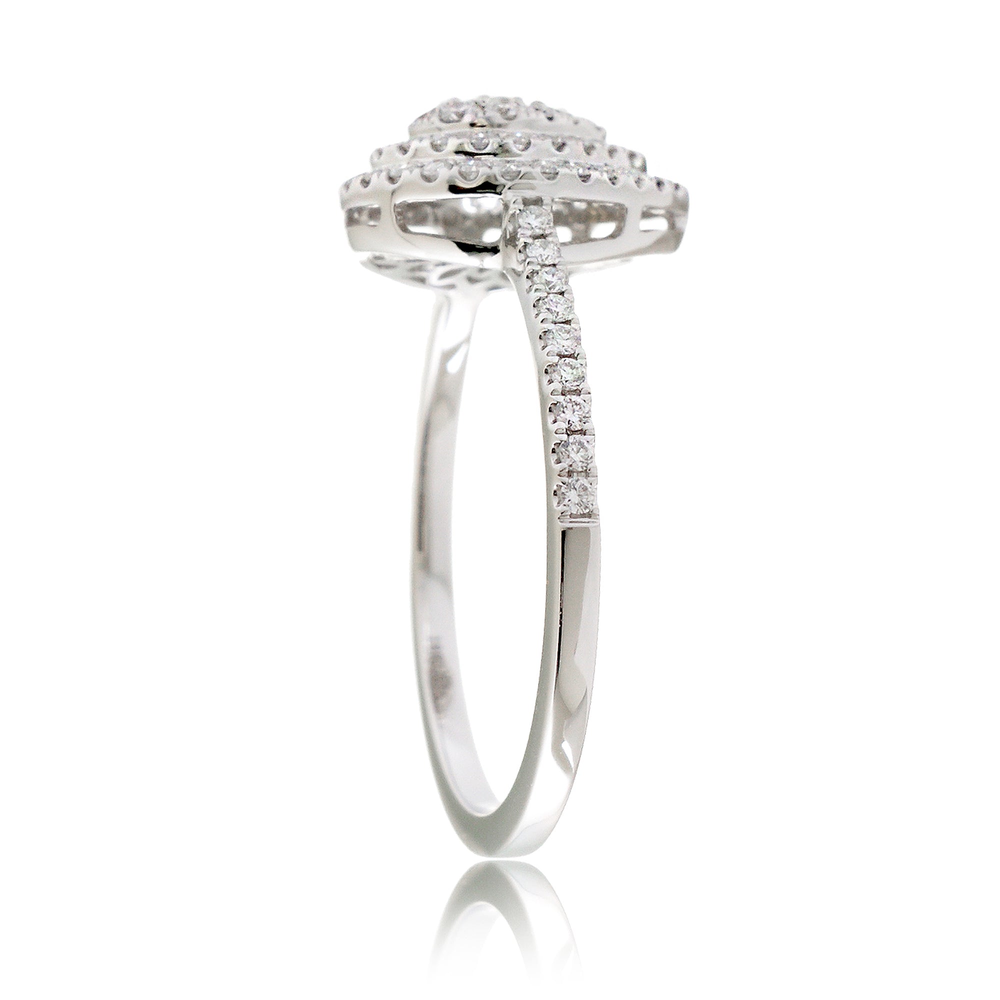 The Peony Pear Diamond Ring
