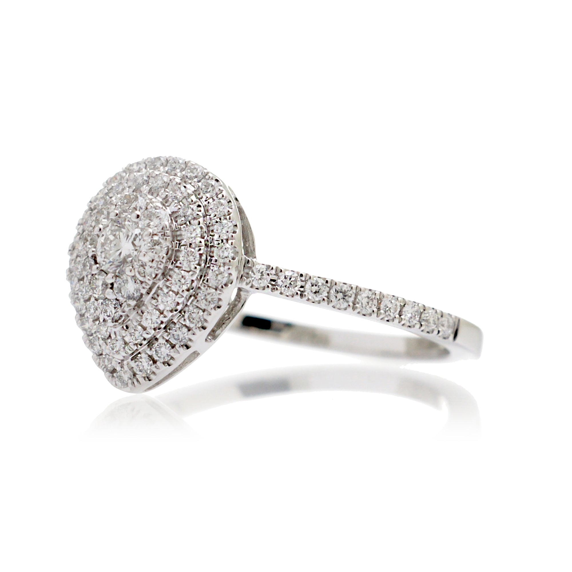 The Peony Pear Diamond Ring
