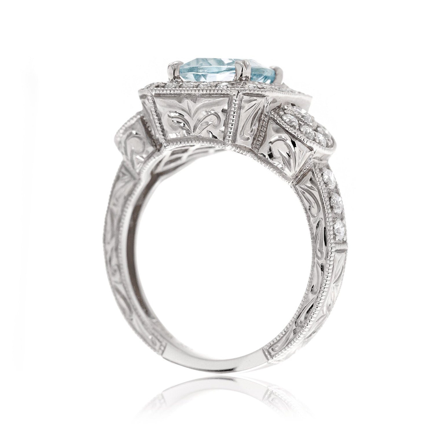 The Louise Cushion Aquamarine