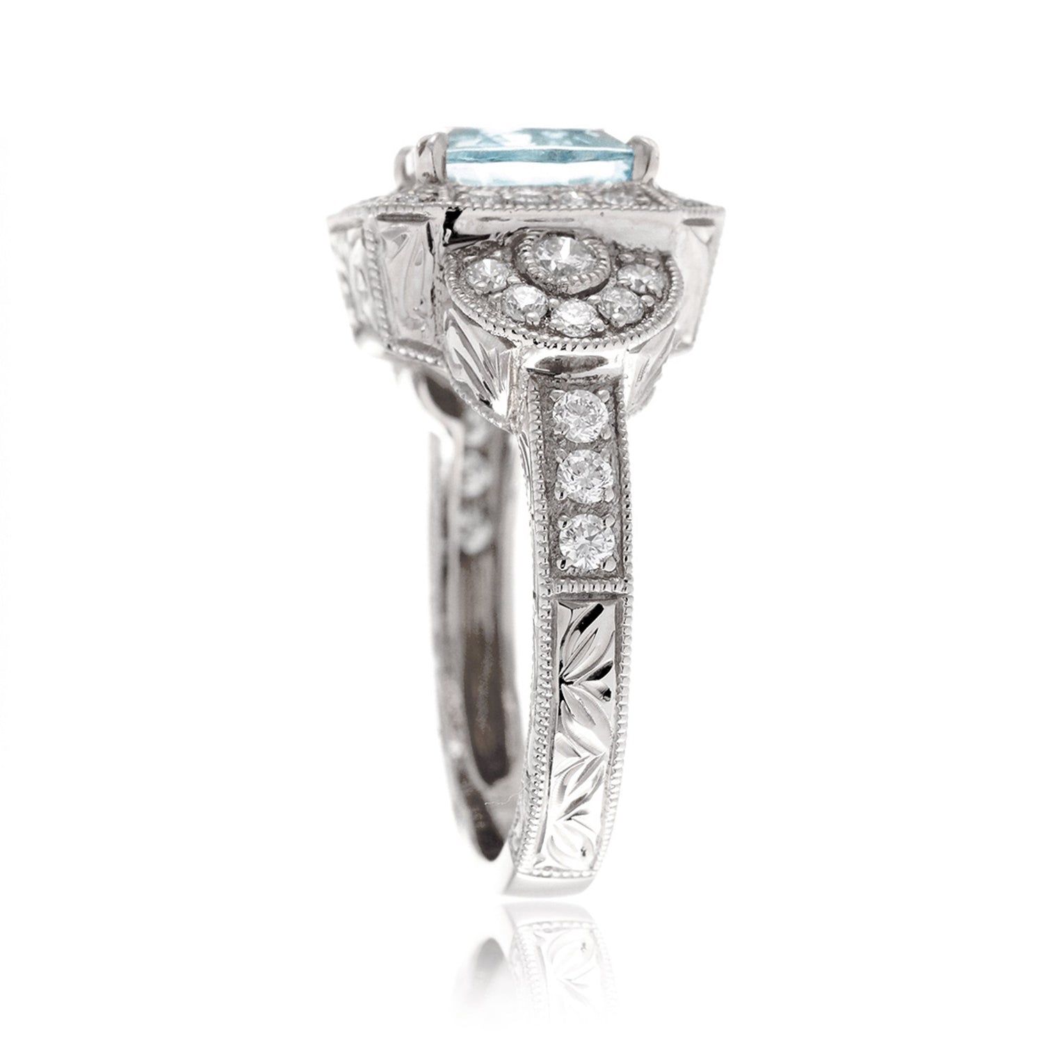 The Louise Cushion Aquamarine