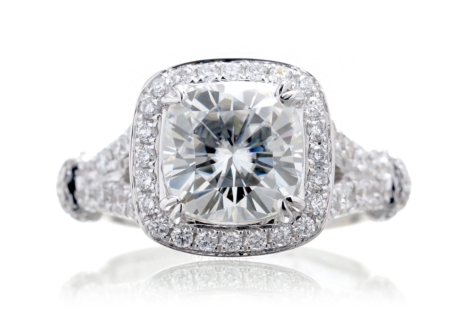 The Marissa Cushion Moissanite