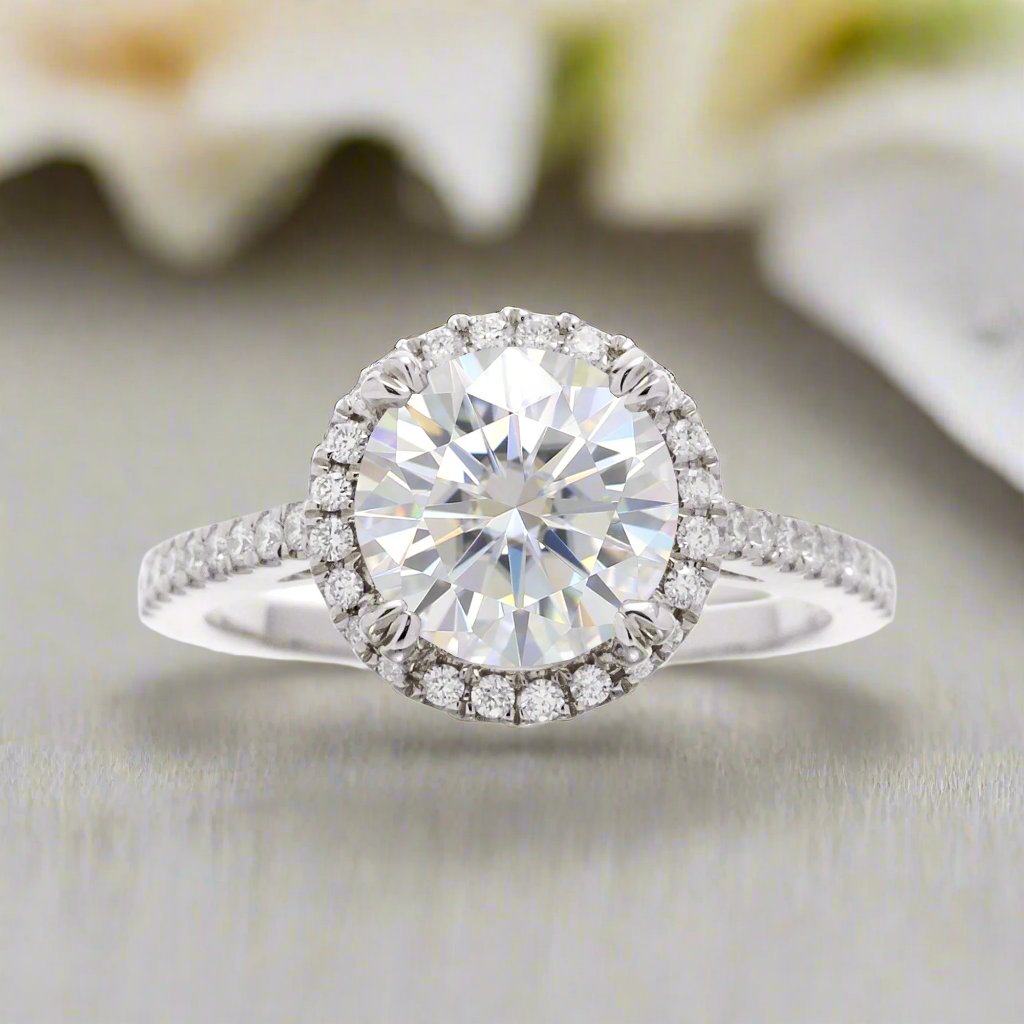 The Signature Round Moissanite Ring