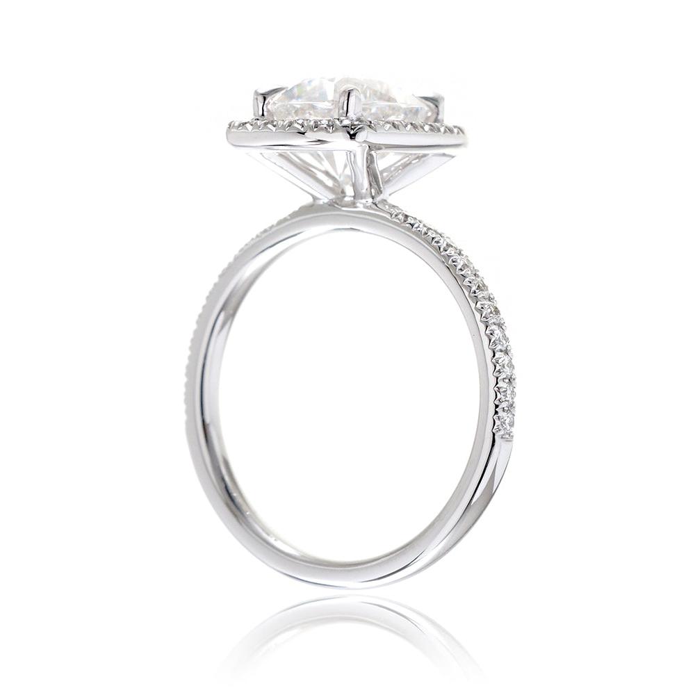 The Caitlin Square Cushion Moissanite Ring