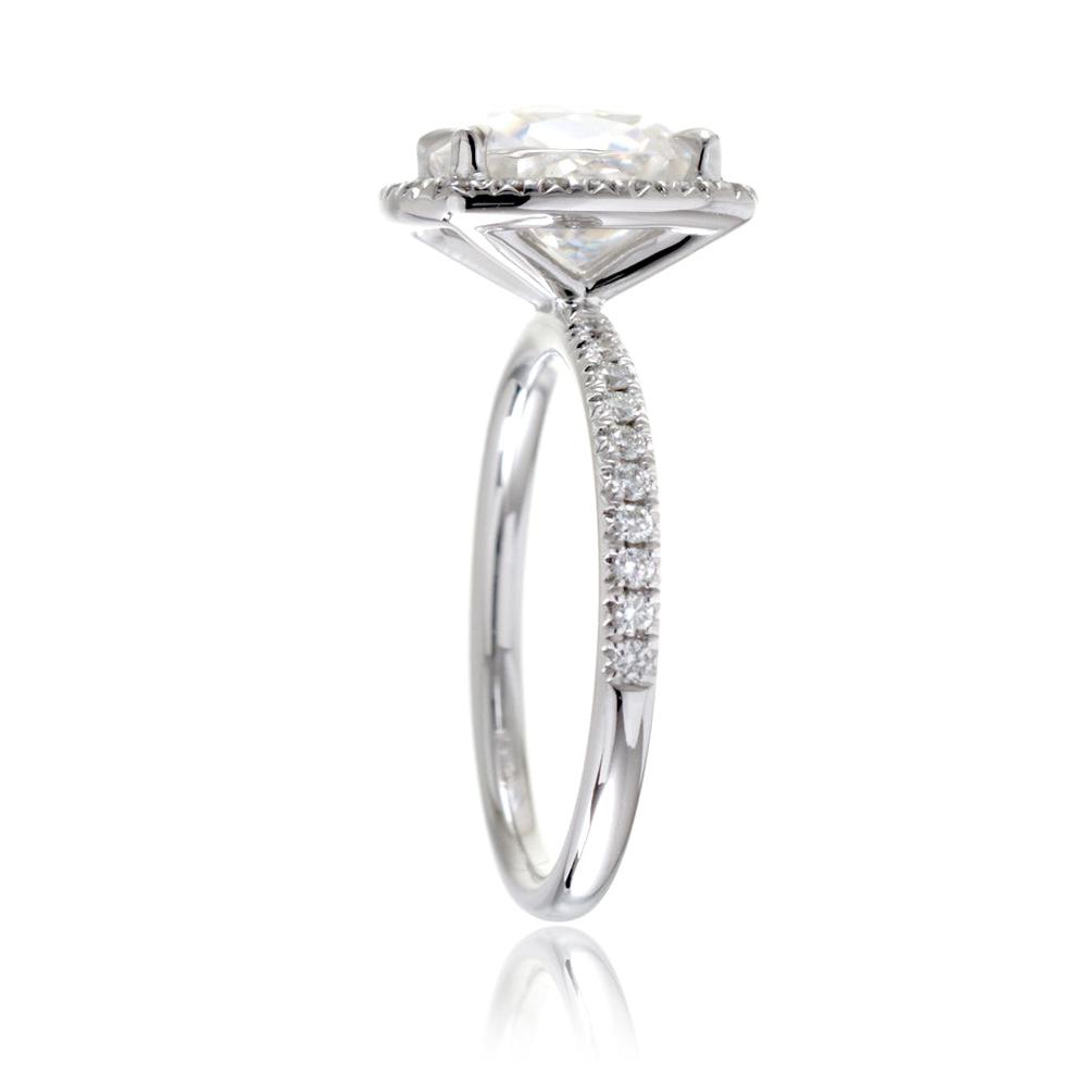 The Caitlin Square Cushion Moissanite Ring