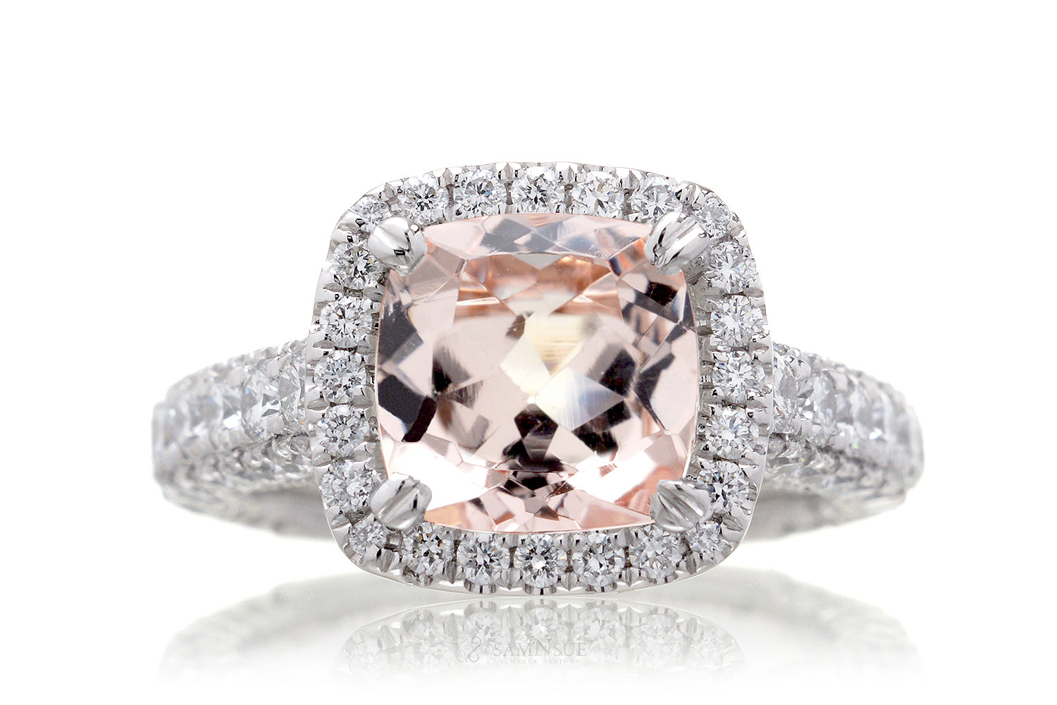 The Tamara Cushion Morganite