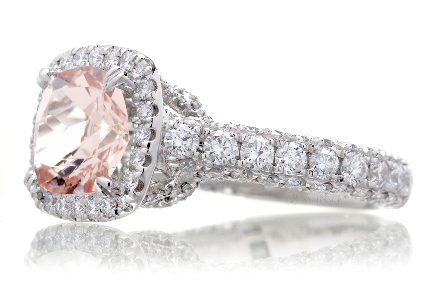 The Tamara Cushion Morganite