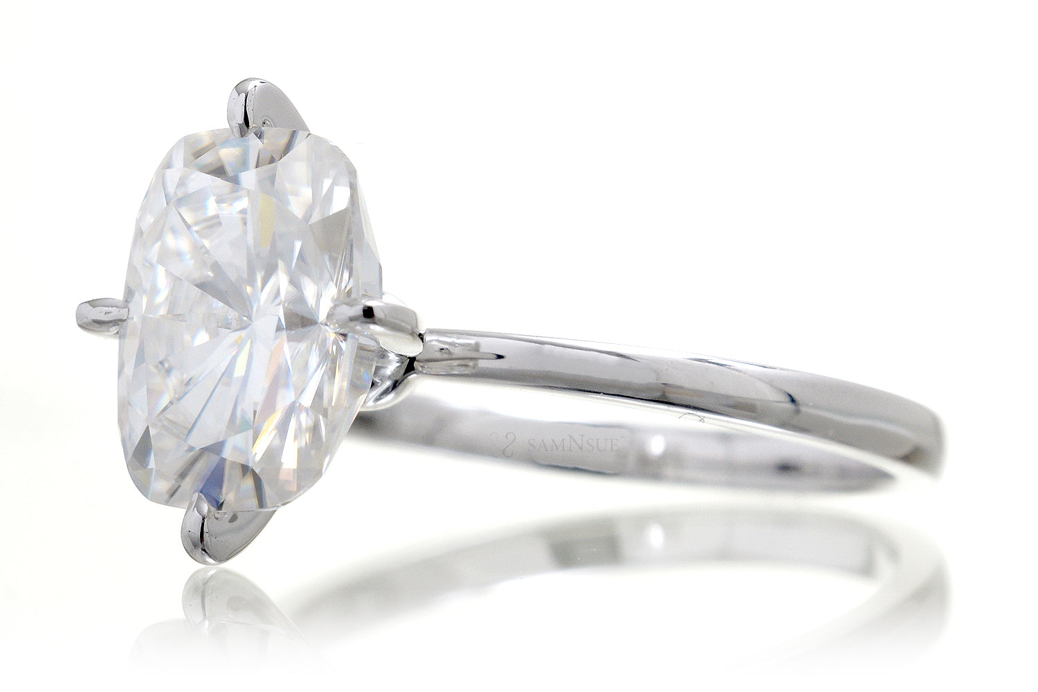 The Adeline Cushion Moissanite