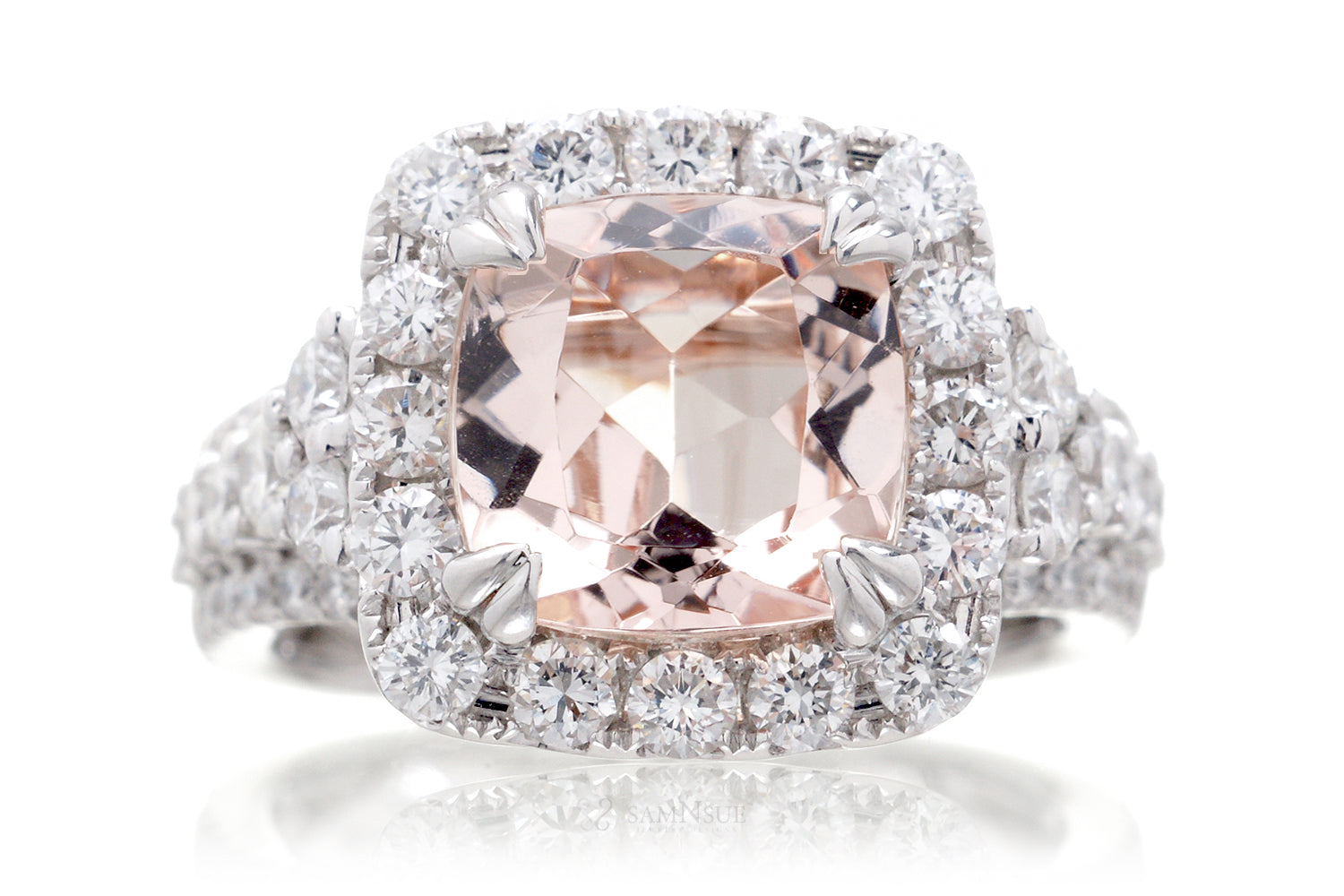 The Isabella Cushion Morganite