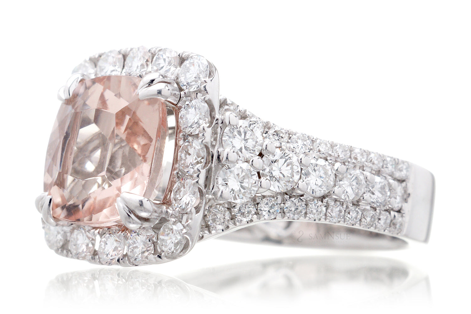 The Isabella Cushion Morganite