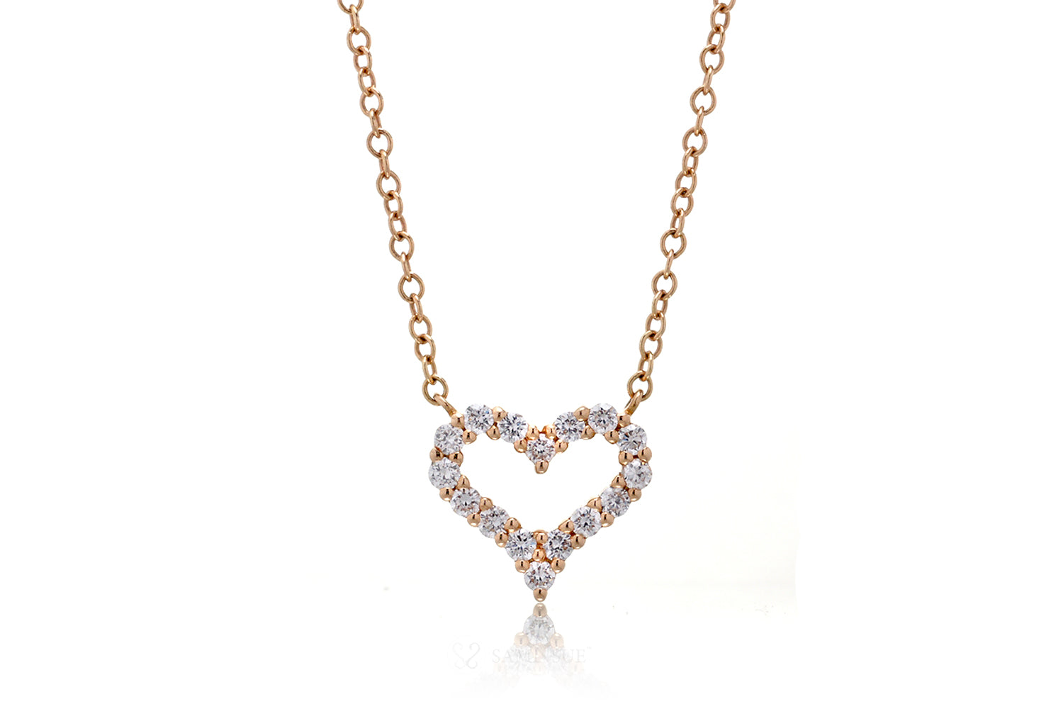 The Amelia Heart Diamond Necklace
