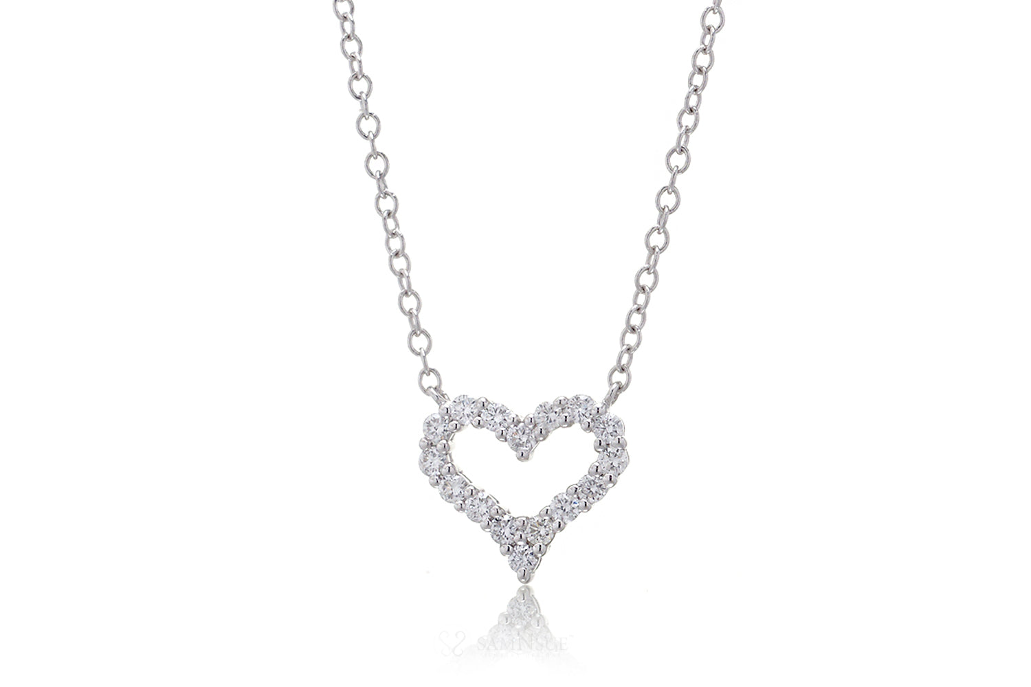 The Amelia Heart Diamond Necklace