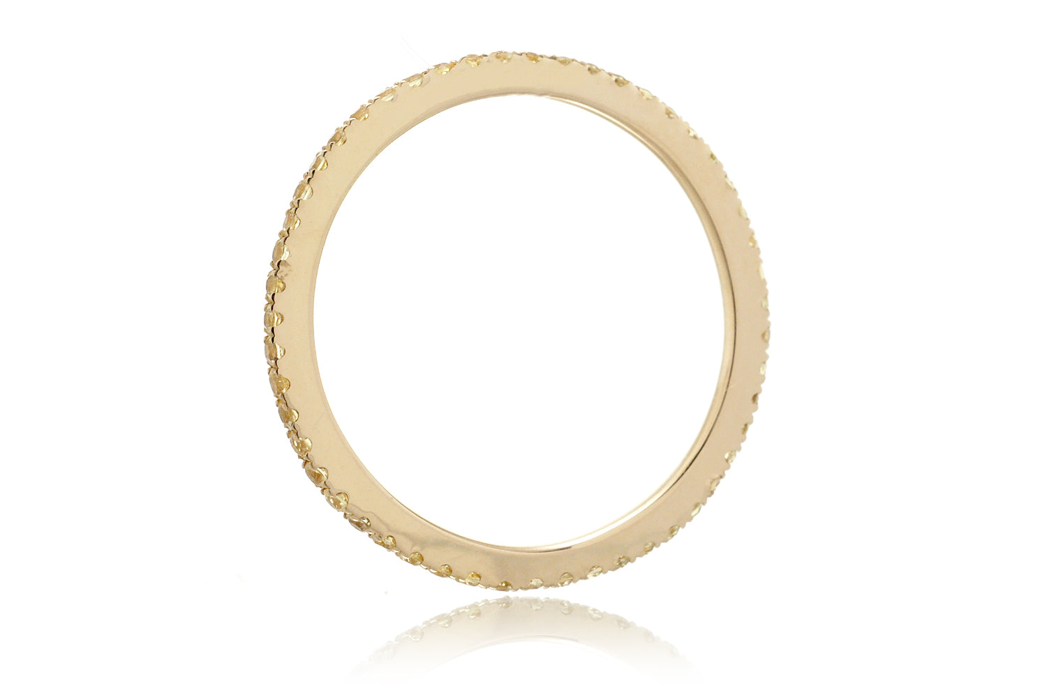 The Lita Yellow Sapphire Eternity Band (1mm)