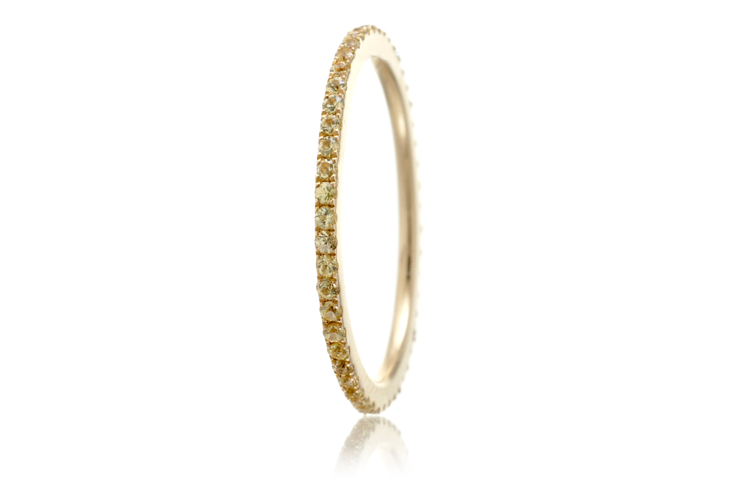 The Lita Yellow Sapphire Eternity Band (1mm)