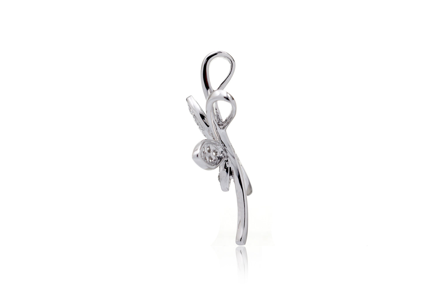 The Pavé Diamond Butterfly On Wire Pendant