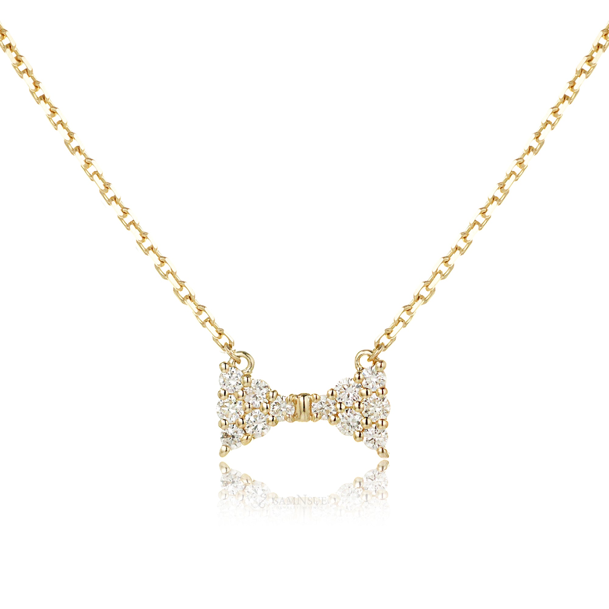 The Diamond Bow Tie Necklace