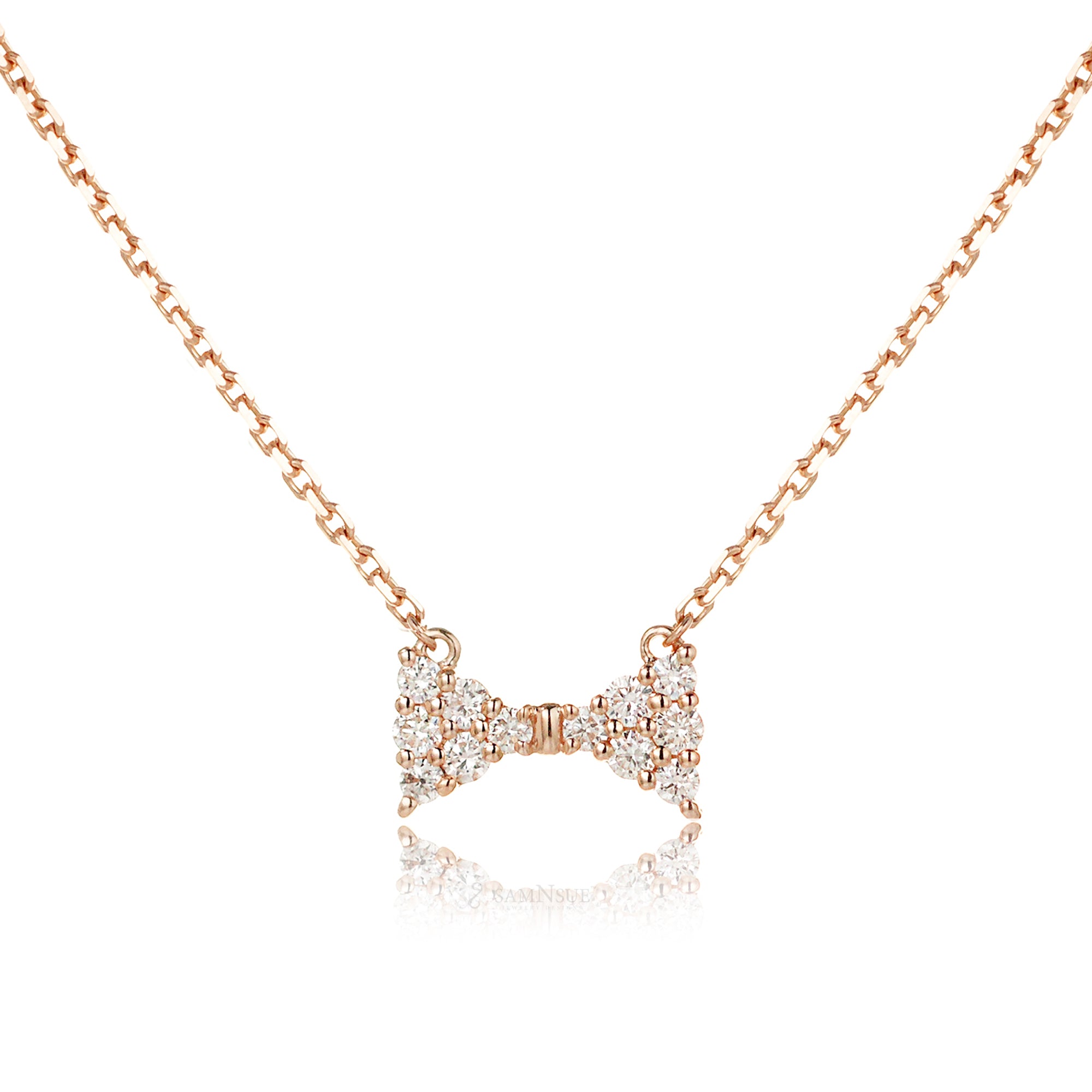 The Diamond Bow Tie Necklace