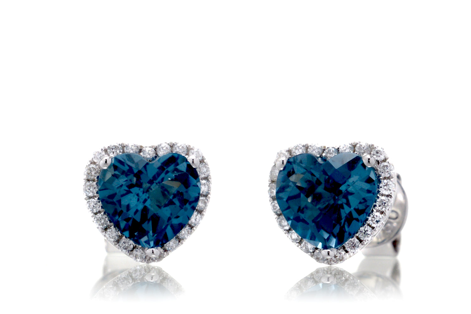 The Ophelia Heart London Topaz Studs