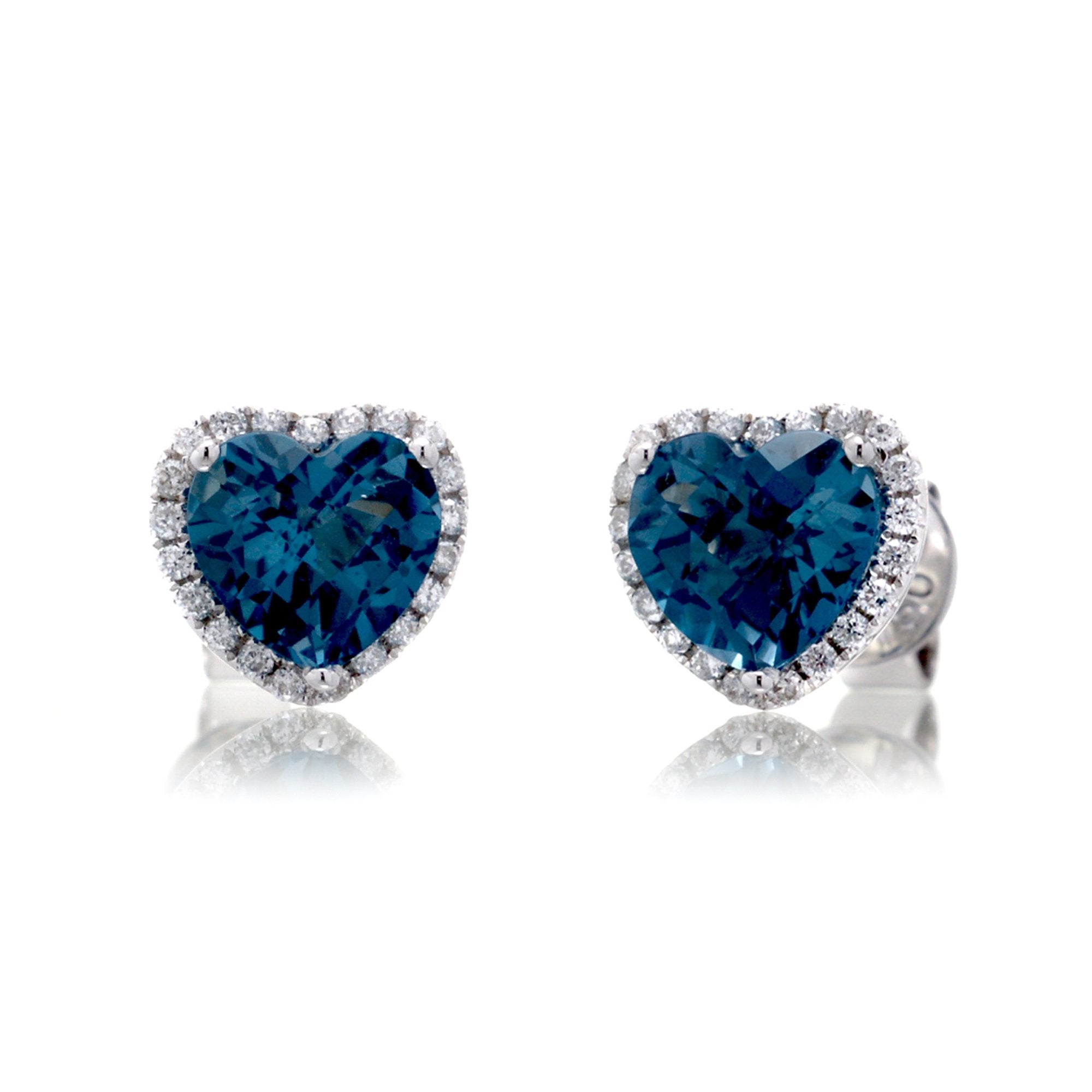 The Ophelia Heart London Topaz Studs