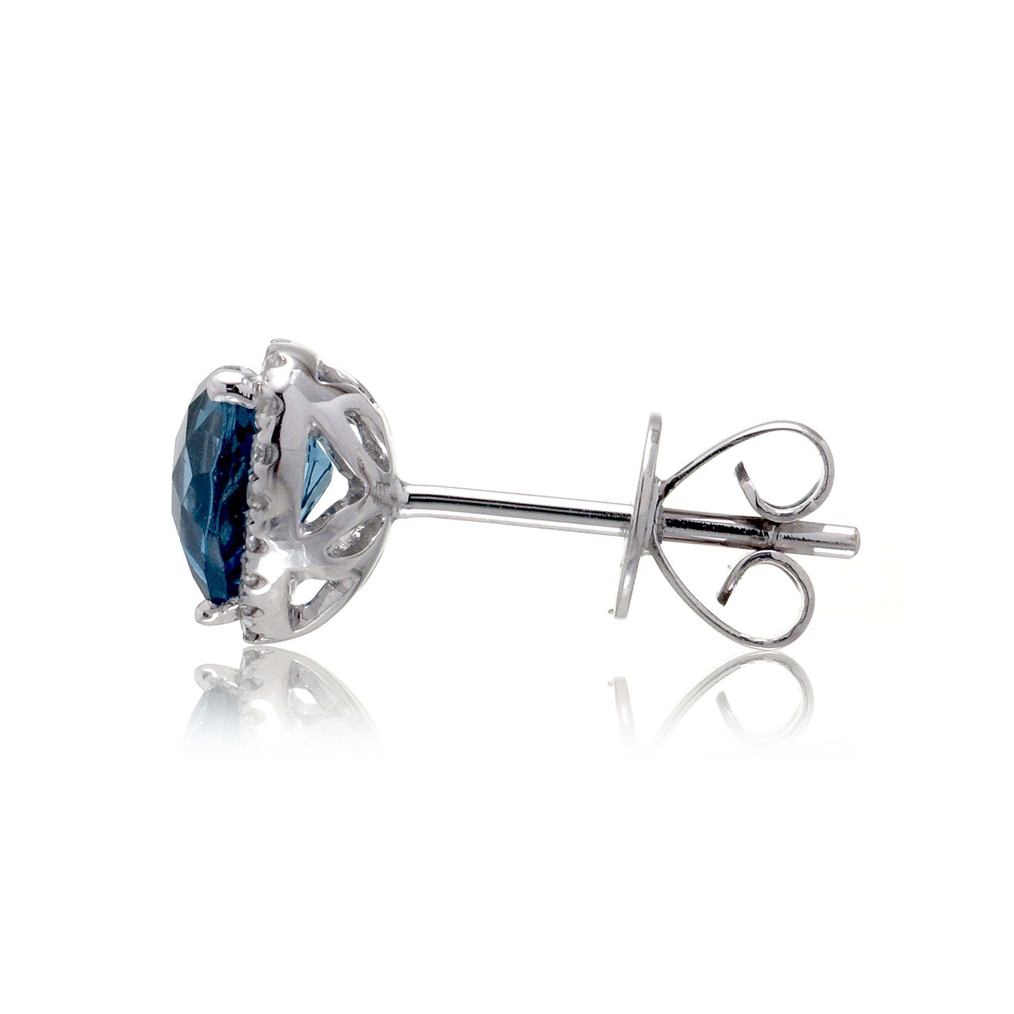 The Ophelia Heart London Topaz Studs