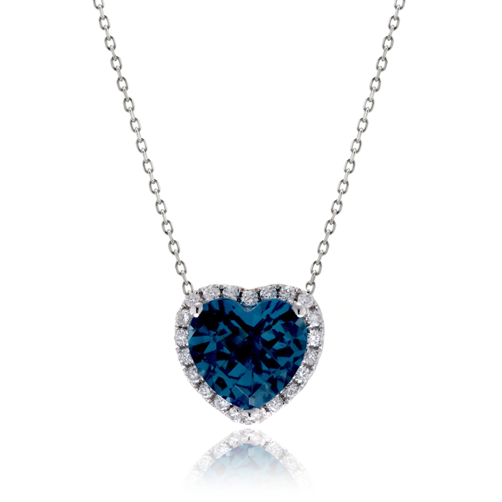 The Ophelia Heart London Topaz Necklace