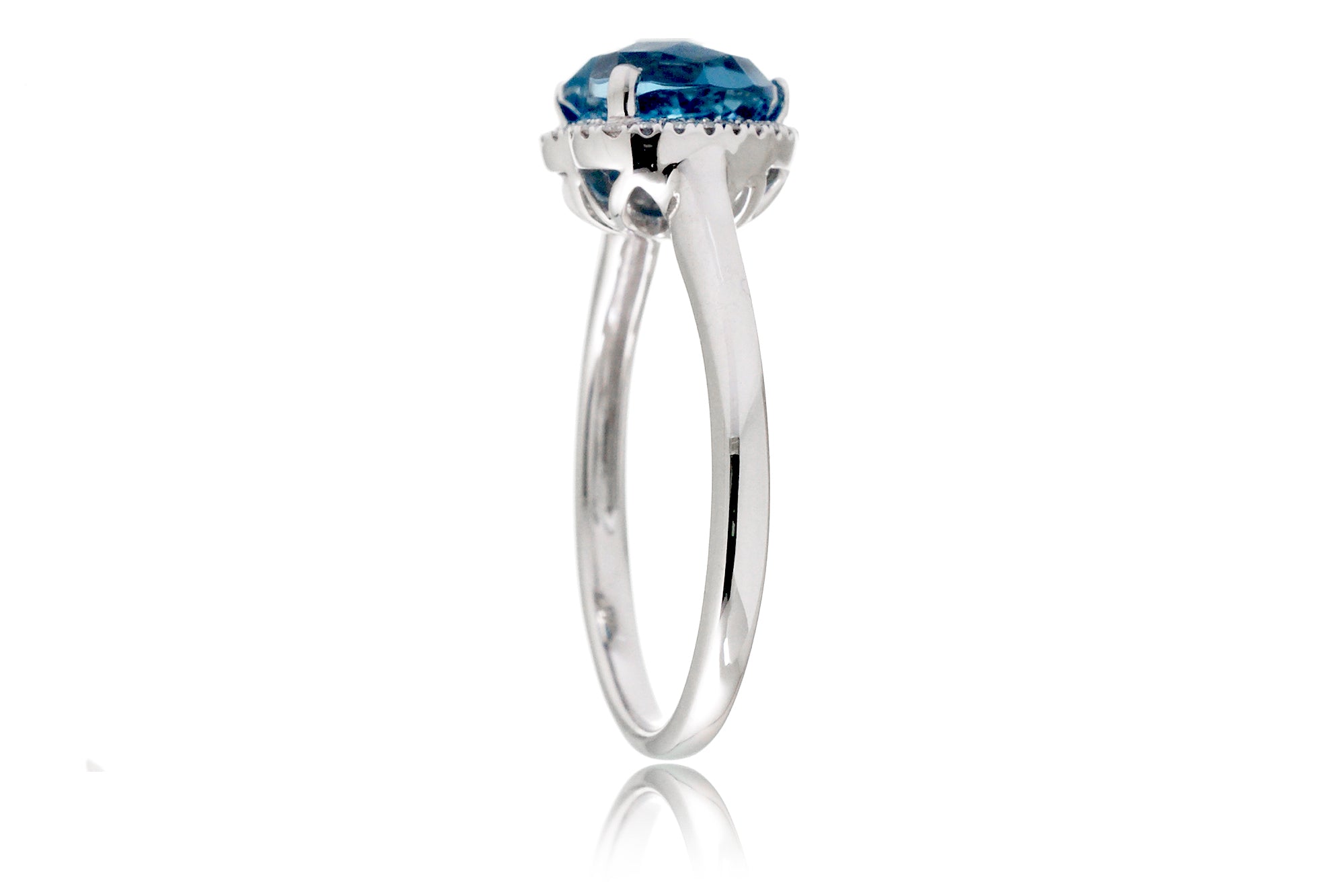 The Ophelia Heart London Blue Topaz