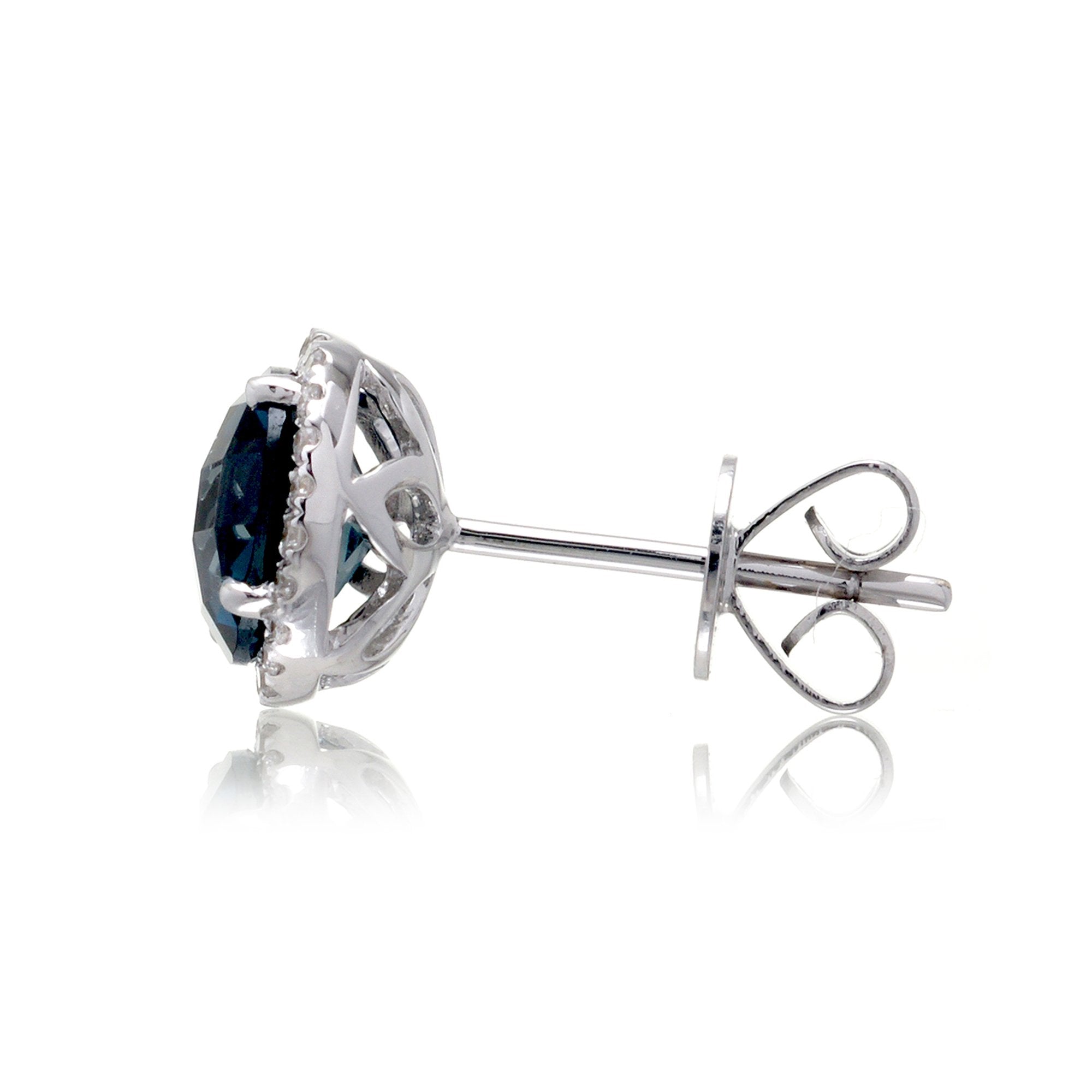 The Ophelia Round London Topaz Studs (6mm)