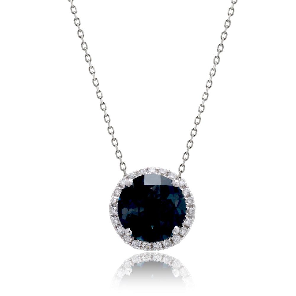 The Ophelia Round London Topaz Necklace (6mm)