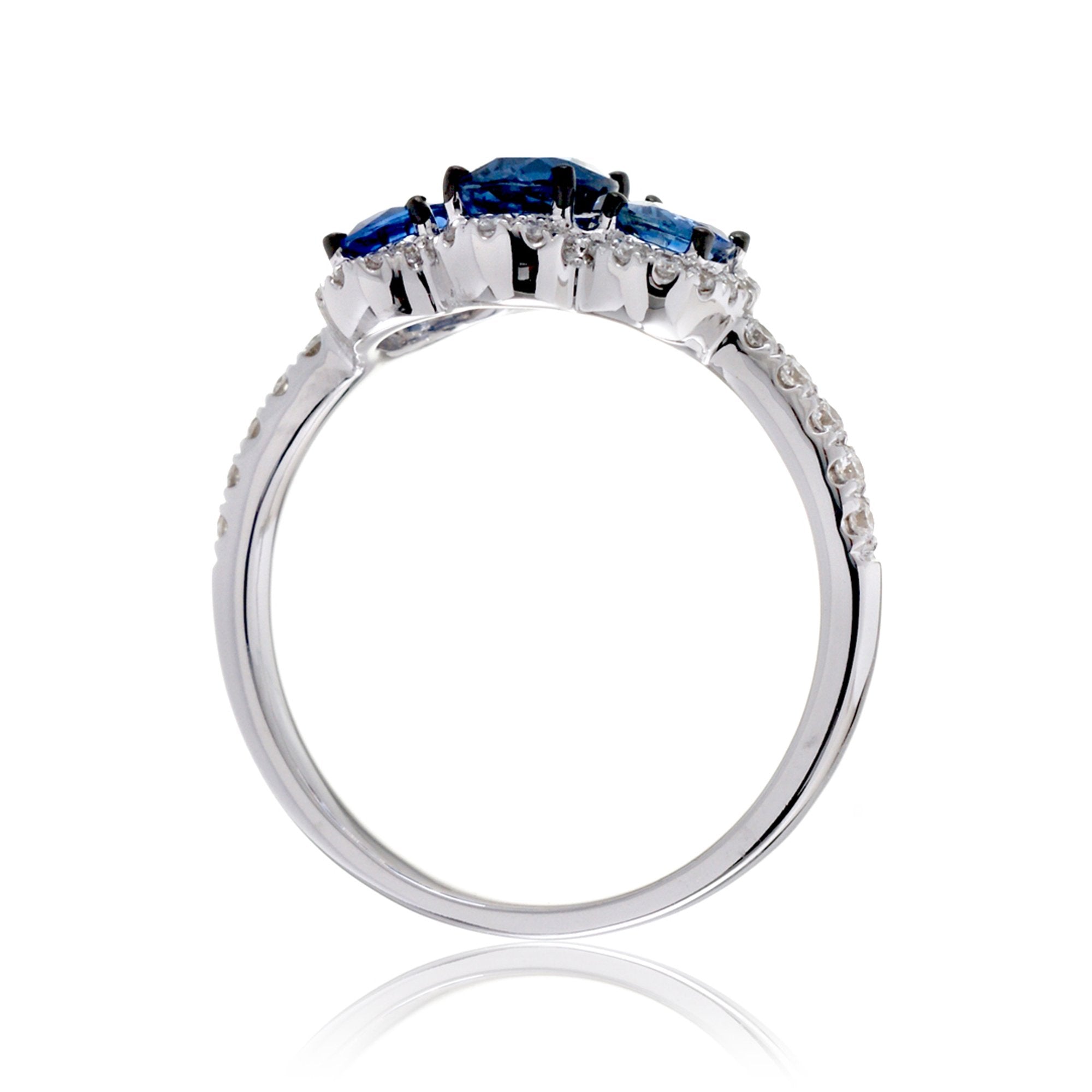 The Pennie Oval Sapphire & Diamond Ring
