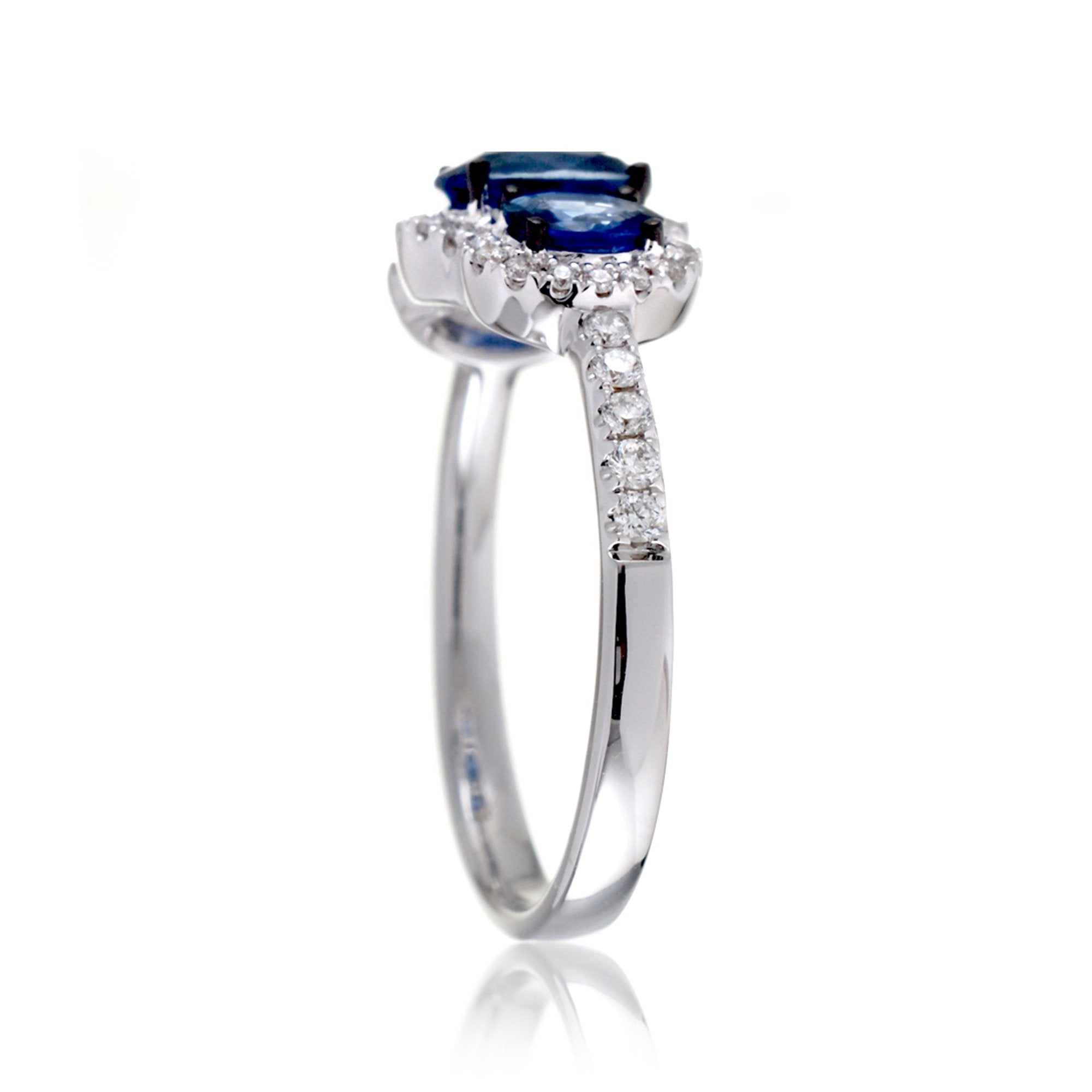 The Pennie Oval Sapphire & Diamond Ring