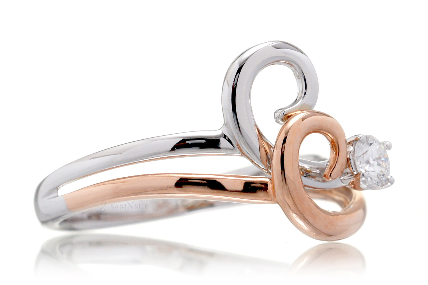 The Double Waved Diamond Ring