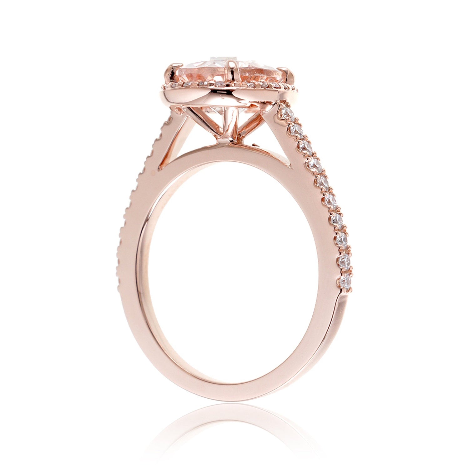 The Steffy Oval Morganite Ring