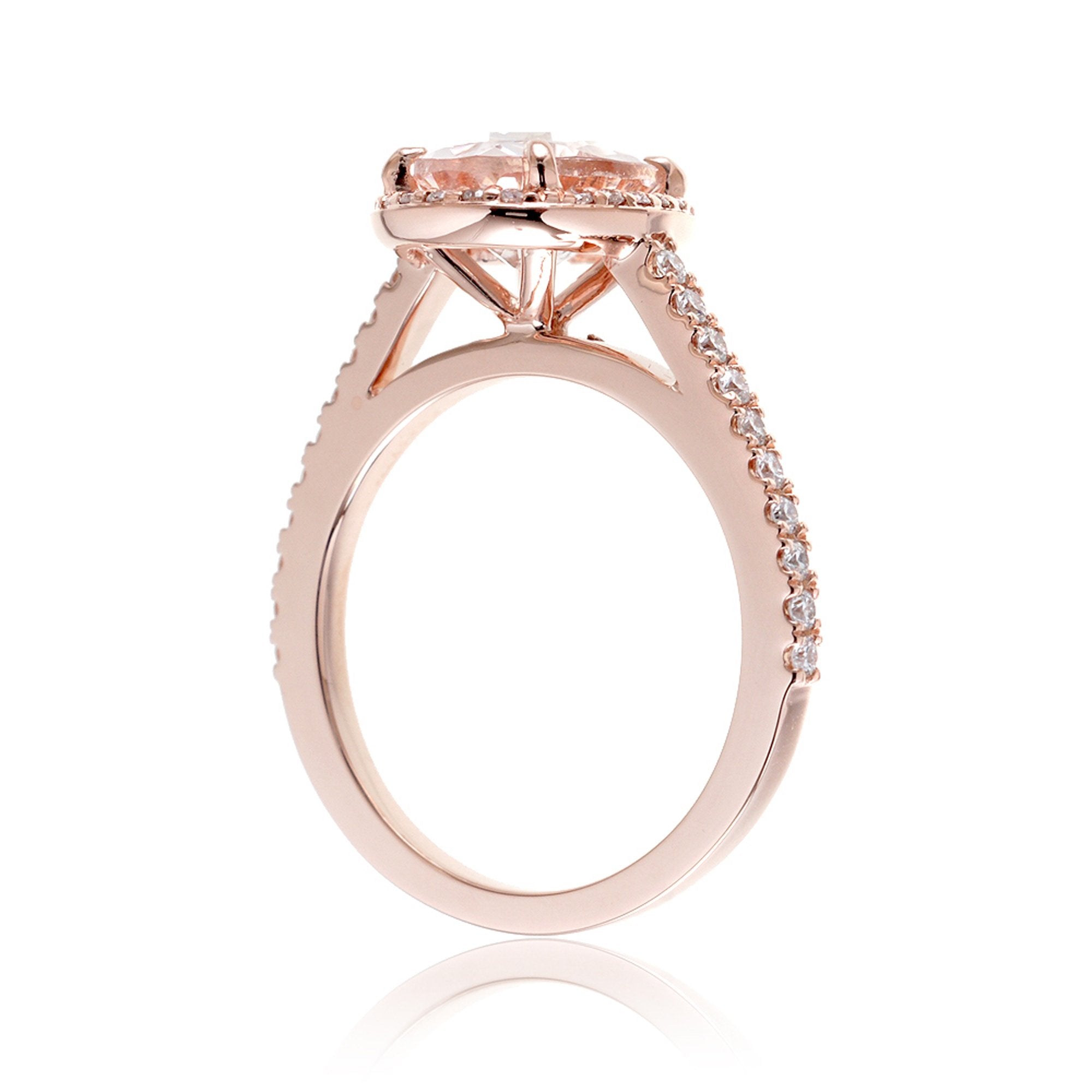 The Steffy Oval Morganite Ring