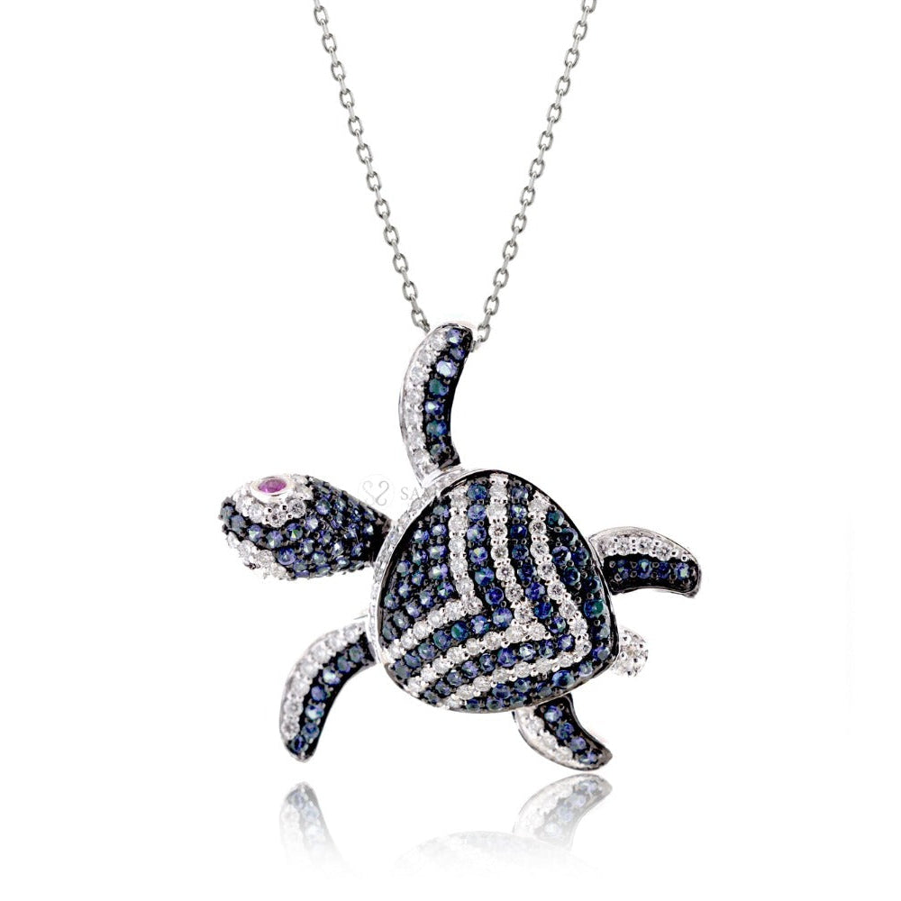 The Chevron Turtle Pendant