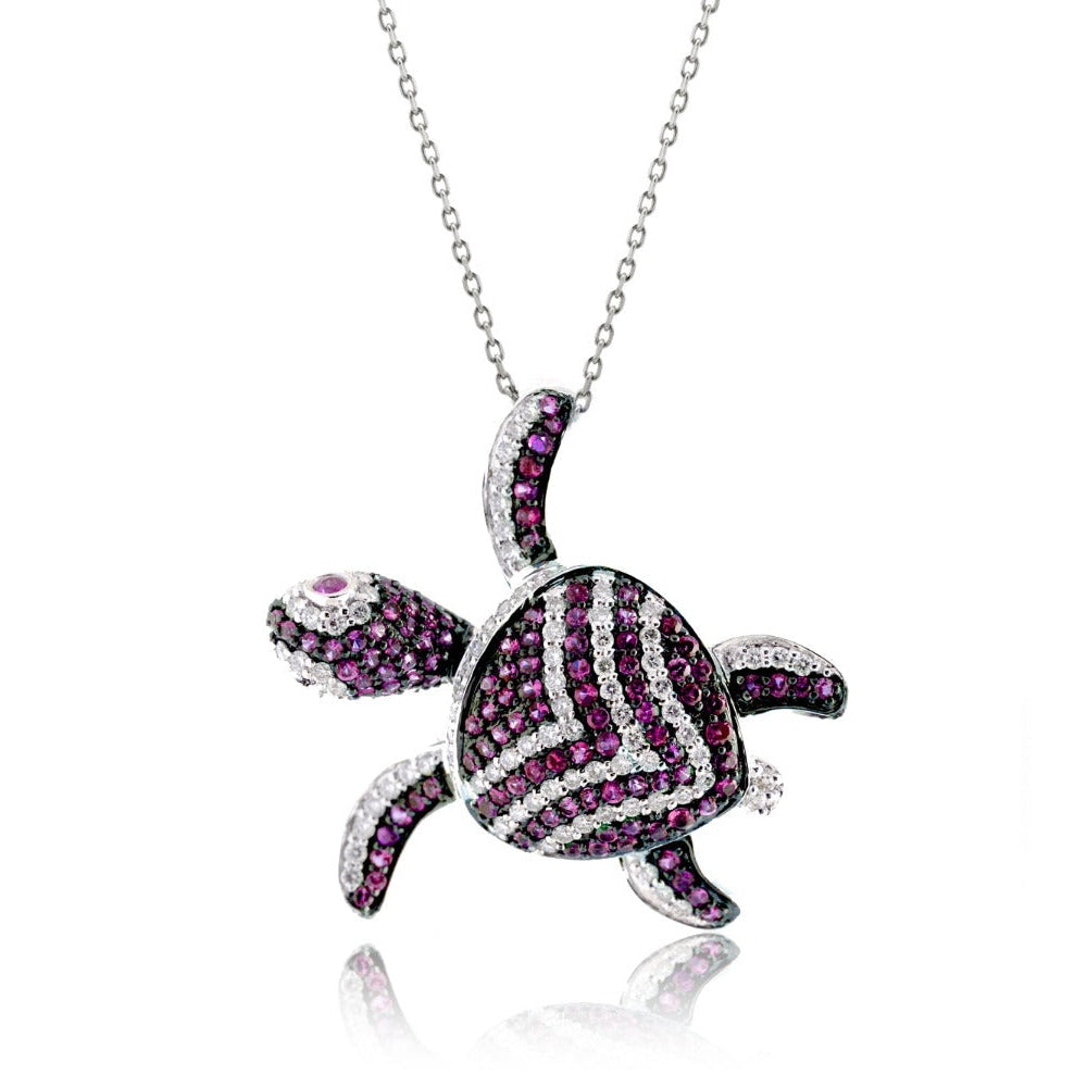 The Chevron Turtle Pendant