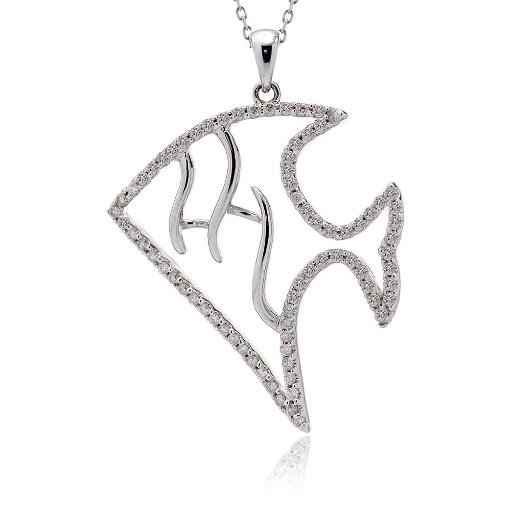 The Angel Fish Diamond Pendant