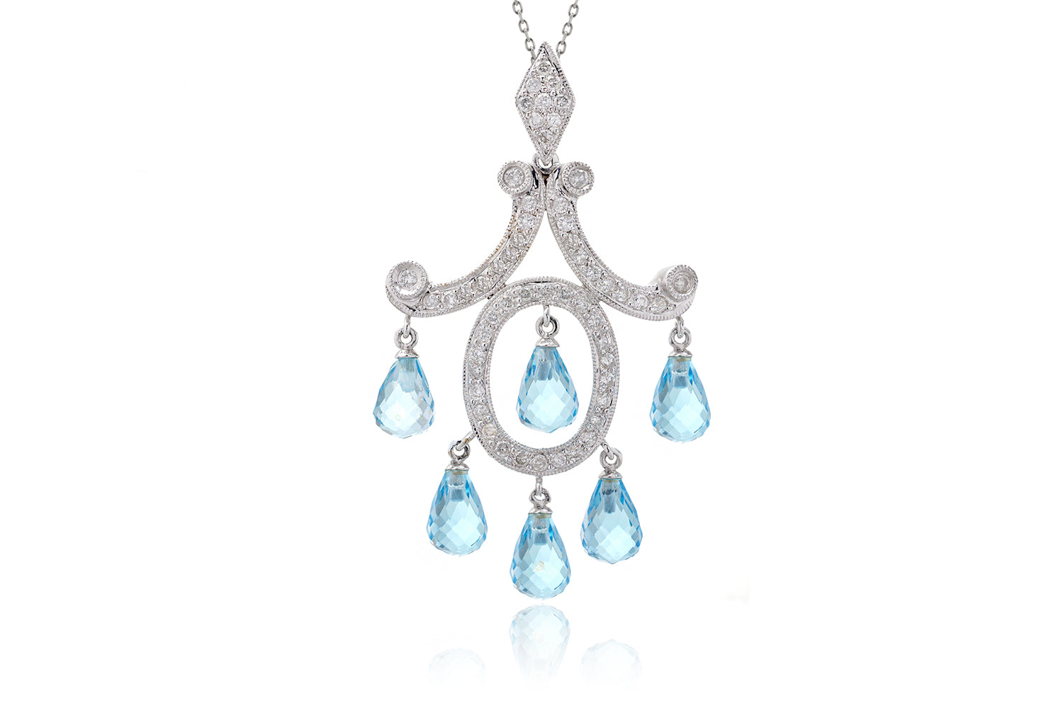 The Ombline Topaz Dangle Pendant (10.28 ct. tw.)