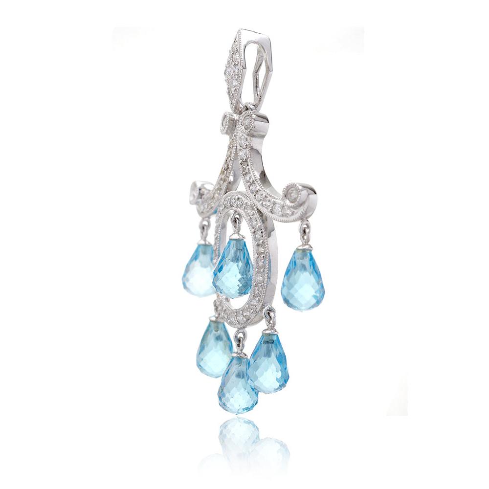 The Ombline Topaz Dangle Pendant (10.28 ct. tw.)