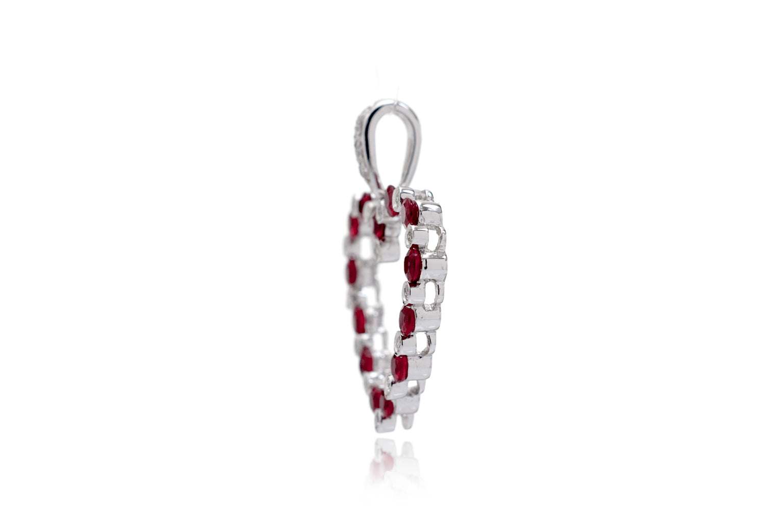 The Erna Ruby Open Heart Pendant