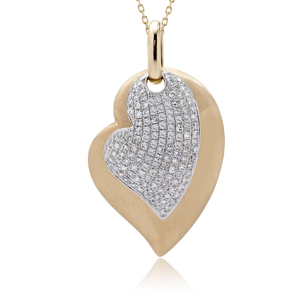 The Ollie Heart Pavé Pendant