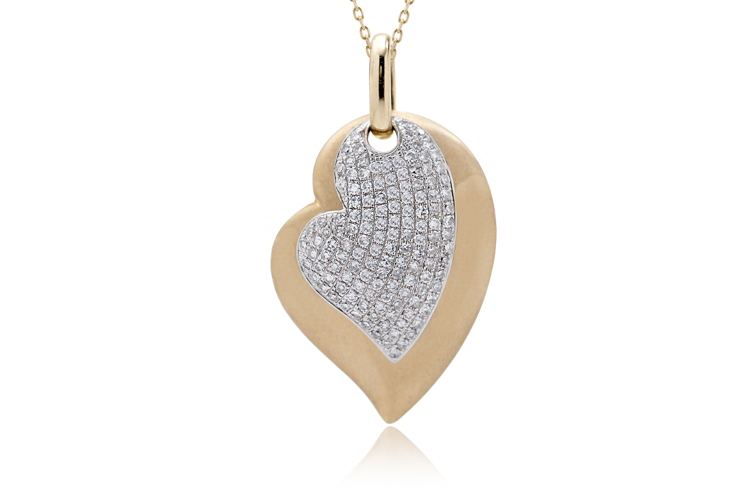 The Ollie Heart Pavé Pendant