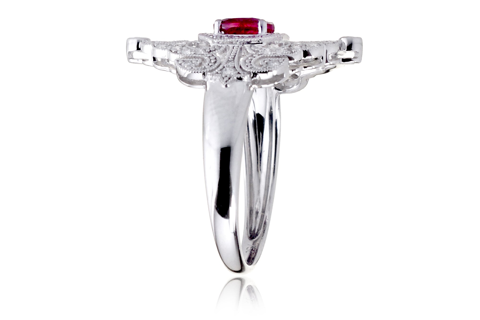 The Renée Art Deco Ruby Ring