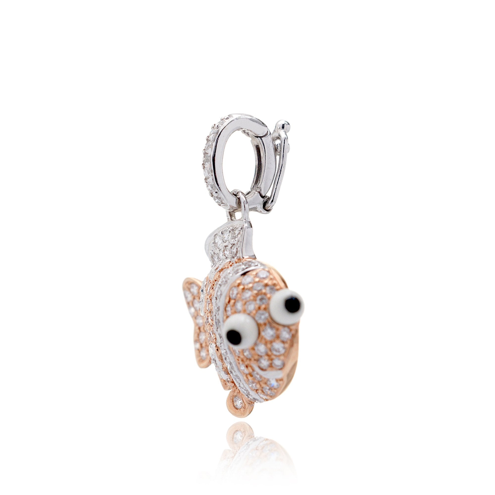 The Clown Fish Diamond Charm Pendant