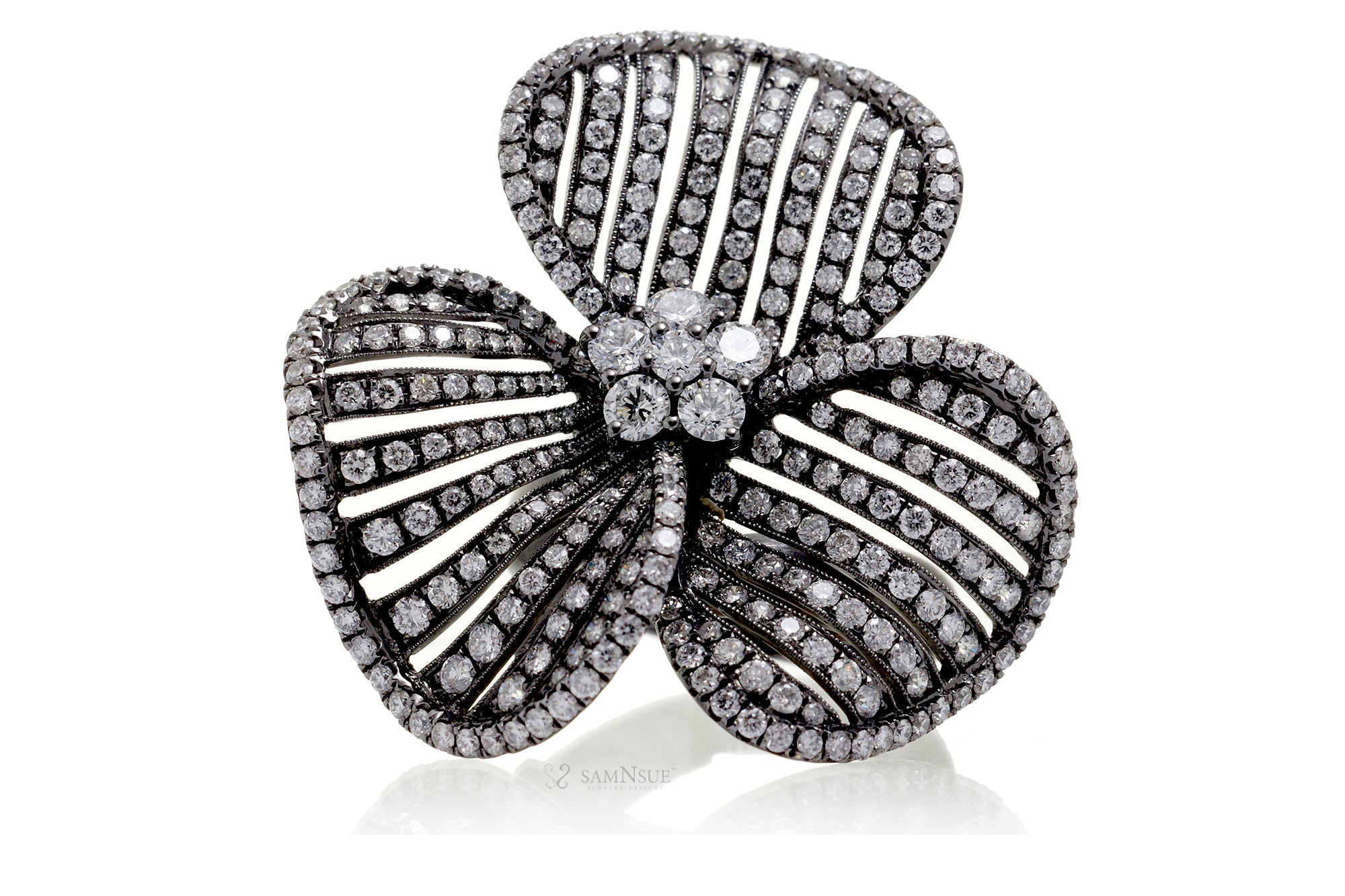 The Liliane Diamond Flower Ring (4.07 ct. tw.)